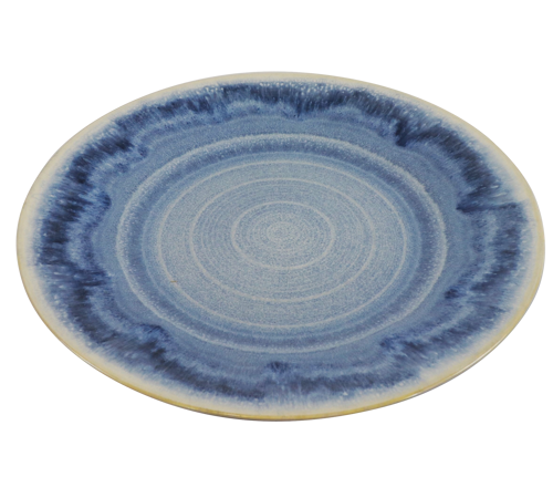 Lot 12 Assiettes à dîner et 12 assiettes plates, Indigo, Hoff Interieur