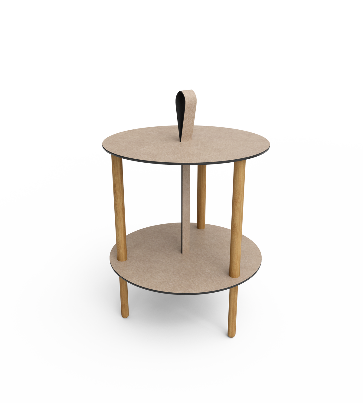 Table d'appoint L, Bull Warm Grey/Oak Nature, Linddna