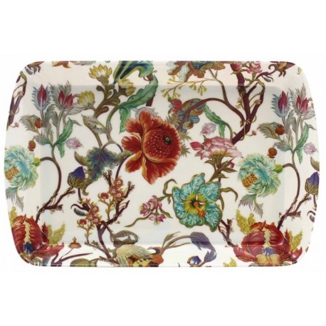 Large rectangular melamine tray, Anthina Blue, Royal Garden